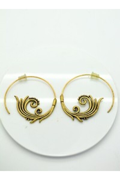 Stoneage Bohemian Earrings - Gold Color -