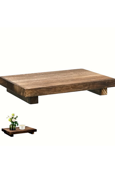 Generic Brand Tăviță baie, raft, tavă, decor baie, lemn, maro cafea