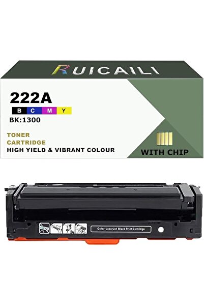 GENERAL خرطوشة حبر متوافقة سوداء 222A بديلة لـ HP W2220A لطابعة HP Color Lase...