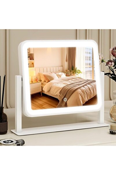 KASTWAVE Vanity Mirror with Lights, 14"x12" LED Makeup Mirror, Lighted Tablet...