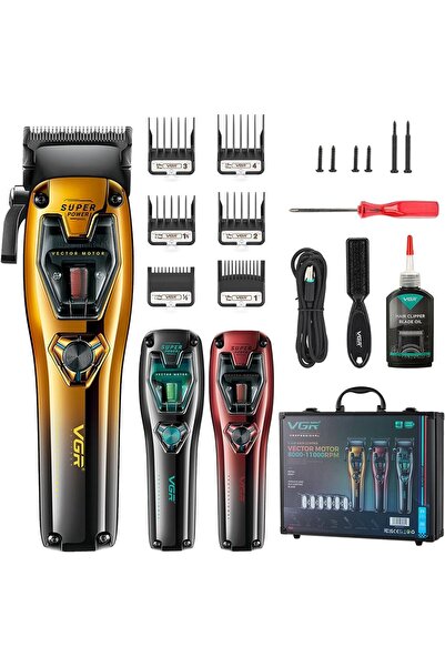 VGR Voyager V-668 Profesyonel Kablosuz Saç Tıraş Makinesi - Yedek Kapaklı - T...