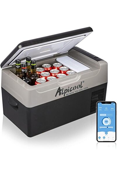 Alpicool 22L Portable Car Refrigerator Freezer, -20°C to 20°C, Compact, Low C...
