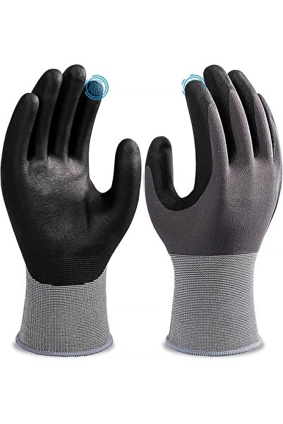 RUFCRIL Work Gloves With Grip for Men and Women, Nitrile Coated Working Glove...