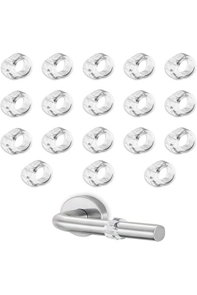 ALMEKAQUZ 18Pcs Clear Door Handle Stoppers, PVC Material Wall Protector Door ...