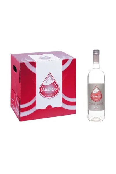 MONVISO Sparkling Mineral Water Glass Bottle 12 x 750 ml
