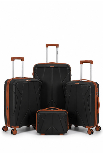 SPEED 4-Piece Polypropylene Luggage Set with Cosmetic Bag 12/20/24/28 Inch – ...