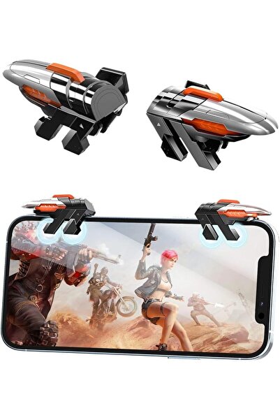 EXCEFORE وحدة تحكم محمولة بـ 6 أزرار لألعاب PUBG، وحدة تحكم ألعاب محمولة لـ P...