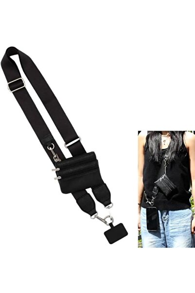 GENERAL Phone Strap with Zippered Pouch, Anti Theft Clip, Crossbody Cell Phon...