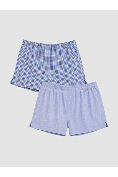 LC Waikiki Vizyon New Season Blue Regular Fit Men's Boxer 2-Pack