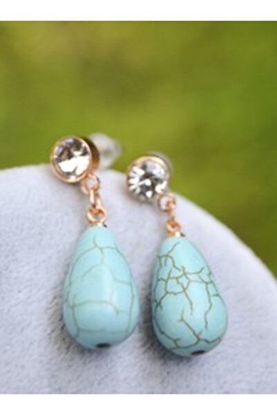 Stoneage Earrings - Turquoise -