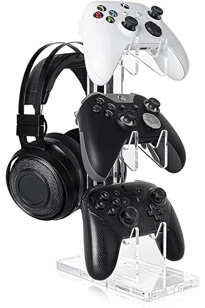 Hannea Game Headset Holder 4 in 1 Multi Game Controllers Organizer Stand Hold...