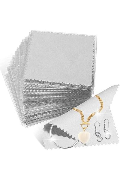 KASTWAVE Jewelry Cleaning Cloth, Double-Sided Polishing Cloths, Glasses Clean...