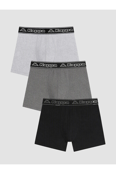 LC Waikiki Rmz Gi̇yi̇m Farkiyla Cotton Flexible Men's Boxer 3-Pack