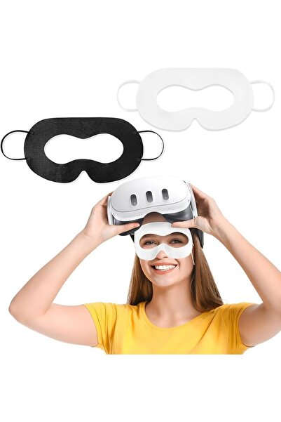 NALACAL 100-Pack Disposable VR Face Covers, Sweat Guard Masks Compatible with...