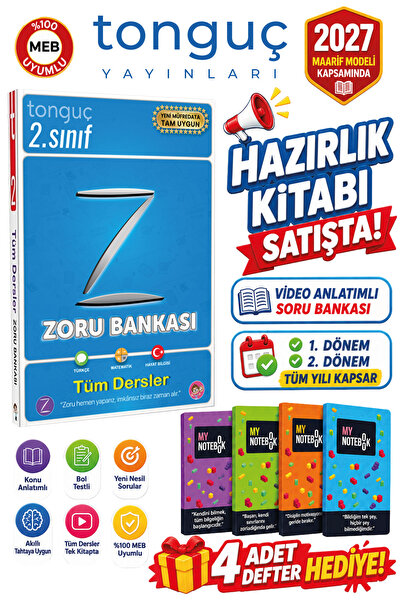 Tonguç Yayınları 2. Sınıf Tüm Dersler Zoru / Soru Bankası Tamamı Yeni Nesil V...