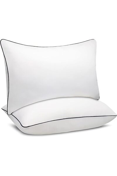 ALMEKAQUZ Pillows Queen Size Set of 2, Fluffy and Supportive Bed Pillows with...