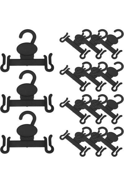 SYOSI 20Pcs Shoe Drying Shelf Hangers, Double Hook Wall-Mounted Organizer, Sh...