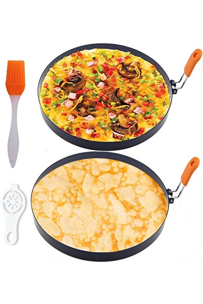 Yelajoy 2pcs 20cm Omelette Ring, Stainless Steel Omelet Mold for Griddle Cook...