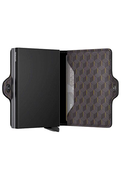 Secrid Twinwallet Optical Kartlık Cüzdan, Gri-Sarı