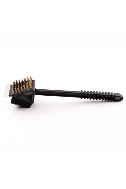 Generic Brand Perie curățare BBQ 3 în 1, sârmă de cupru, mâner lung, 36*7 cm,...