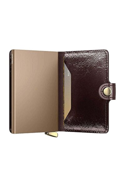 Secrid Premium Miniwallet+ Naplak Kartlık Cüzdan, Kahve