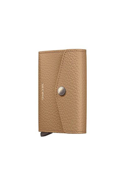 Secrid Envelope Wallet Pebble Card Holder Wallet, Light Brown