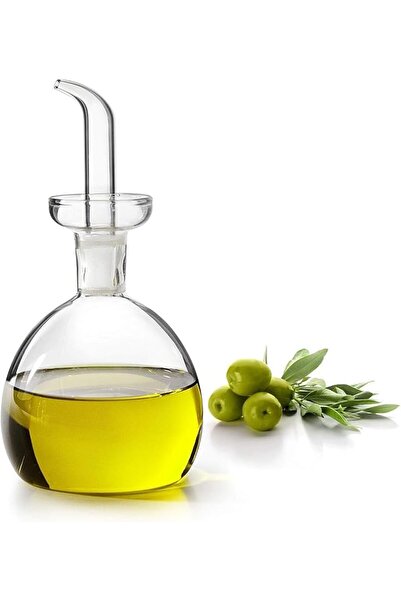 GENERAL 125ml Clear Glass Olive Oil Dispenser Bottle - Oil & Vinegar Cruet wi...