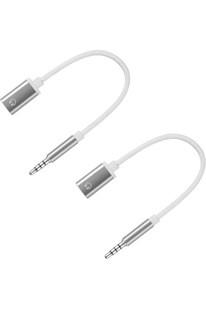 SYOSI قطعتان من محول USB C إلى مقبس سماعة رأس أنثى 3.5 ملم، كابل محول ذكر إلى...