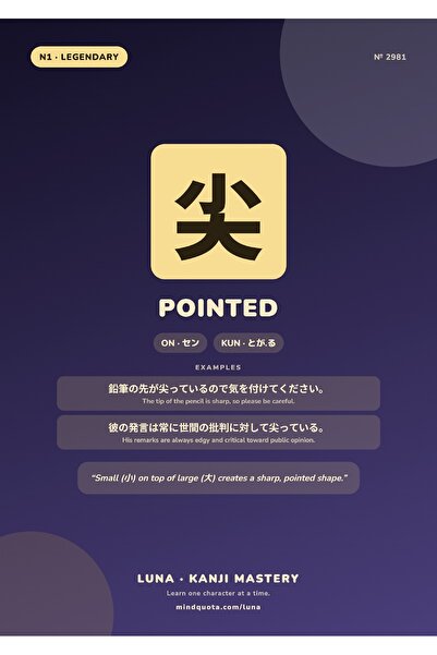 OEM Poster Infografic Kanji ascuțit, design caligrafie japoneză, Carton 250g, A4