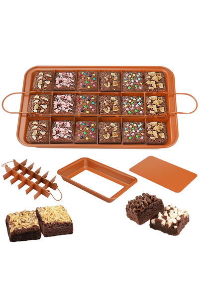 Generic Brand Tavă brownie , Formă copt , Tort , Grilaj , Compartimente , 31×...