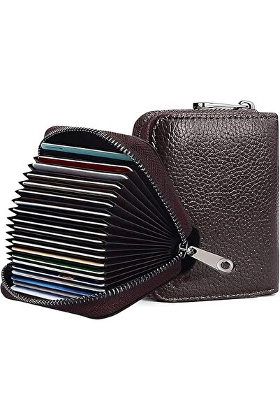 GoodTool حامل بطاقات مزود بتقنية حجب RFID - محفظة أكورديون بسعة 20 فتحة مع حم...