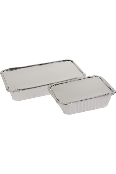 Hotpack مجموعة حاويات ألومنيوم مكونة من 20 قطعة، سعة 890 مل مع 420 مل - عبوة ...