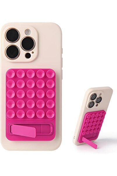 Tazweeq Silicone Suction Phone Case Adhesive Mount, 2 in 1 Silicone Sticky Ph...