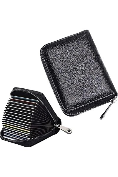 GoodTool حامل بطاقات مزود بتقنية حجب RFID - محفظة أكورديون بسعة 20 فتحة مع حم...