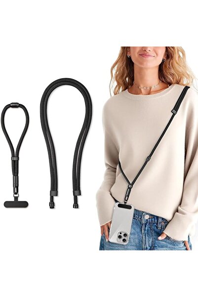 KASTWAVE Universal 3-in-1 Phone Lanyard for iPhone & Android, Convertible Cro...