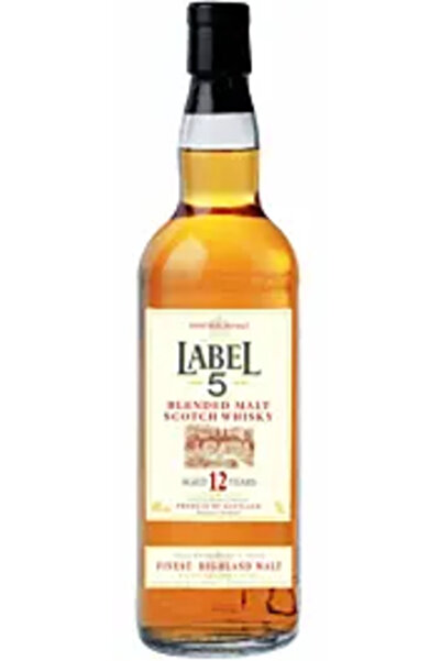 Label 5 Scotch Whisky Blended 12 ani 40% 0.7 L
