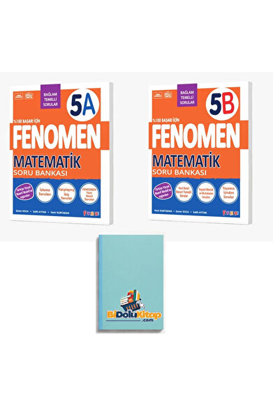 Fenomen Yayıncılık FENOMEN 5 MATEMATİK A-B SORU BANKASI (DEFTER HEDİYE)