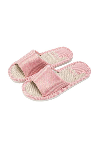 AioTio Women's and Men's Linen Slippers - Home Indoor Couple Cotton Floor Clo...
