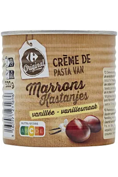 Carrefour Cremă de castane și vanilie 1/2 500 G