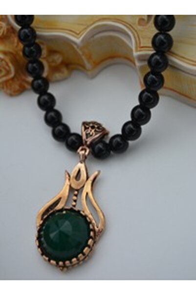 Stoneage Czech Crystal Tulip Necklace - Green -