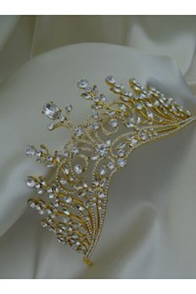 Stoneage Wedding Engagement Chinese Bridal Crown - White -