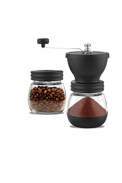 Generic Brand Râșniță manuală cafea, disc ceramic, pentru cafea filtru și Fre...