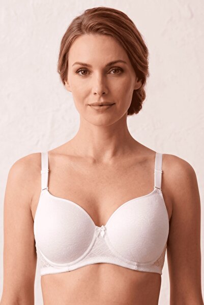 hadiora Jacquard Patterned Unpadded Underwire Bra