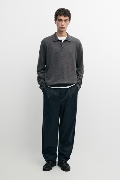 Massimo Dutti %100 pamuklu pensli pantolon