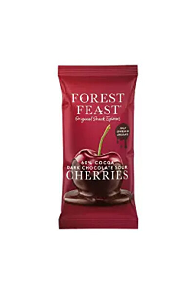 FOREST FEAST Cireșe învelite în ciocolată neagră belgiană, 40 g