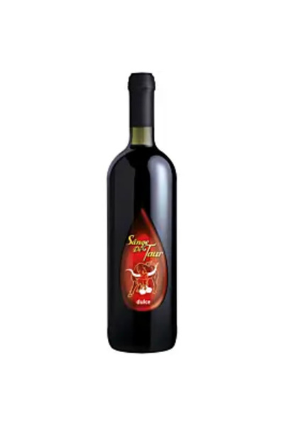 Domeniile Tohani Vin Roșu Sânge de Taur, Dulce, 0,75 l