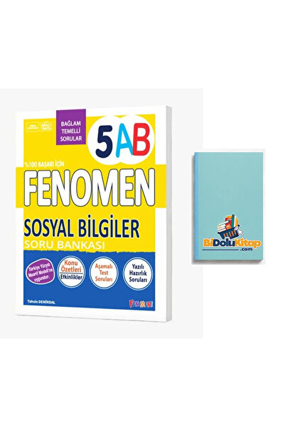 Fenomen Yayıncılık FENOMEN 5 SOSYAL BİLGİLER (A-B) SORU BANKASI(DEFTER HEDİYE)