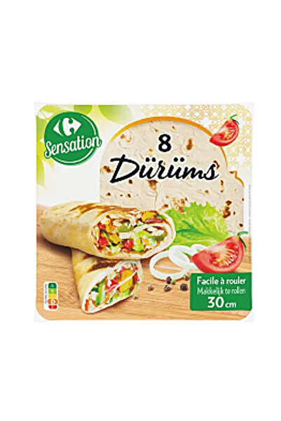 Carrefour Sensation Durum Wraps, 8 bucăți, 800g