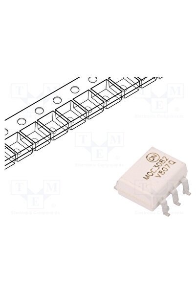 OEM Optotriac ONSEMI MOC3082SR2VM, 5,3kV, Uieş 800V, circuit de comutare în z...