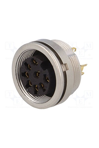 OEM Conector M16 LUMBERG 0304-08, soclu, mamă, PIN 8, 5A, 60V, lipire, drept,...
